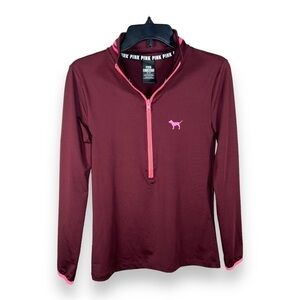XS VICTORIAS SECRET PINK BRAND ULTIMATE PULLOVER JACKET ATHLETIC ACTIVEWEAR